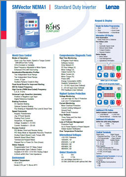 Каталог Lenze SMVector NEMA 1
